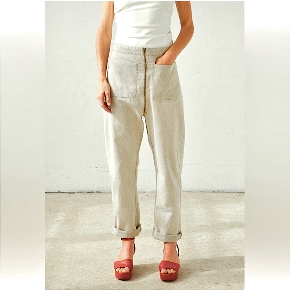 Rachel Comey Barrie Pant - Khaki - Light gray - Size 10 - Large
